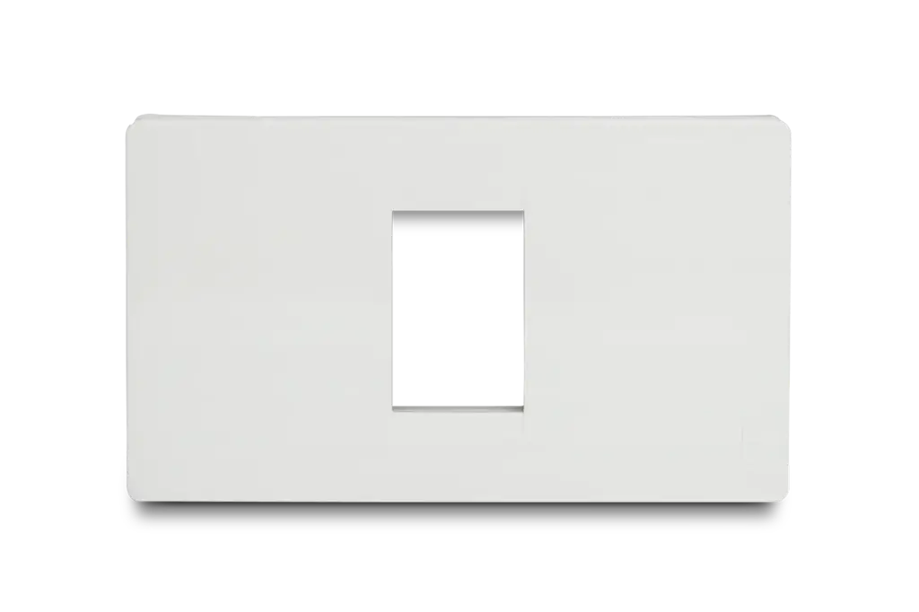 Placa 1 Hueco Blanco Premium