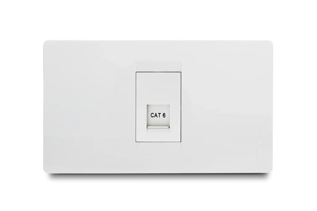 Toma Datos Simple Cat6 Blanco Veto Premium