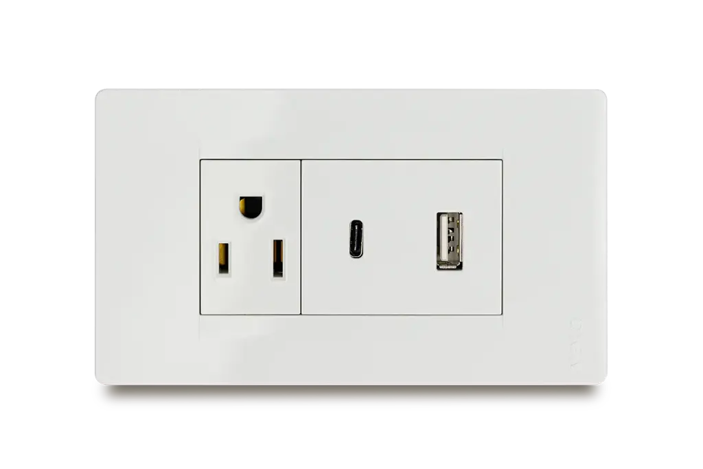 Usb A+C Modulo Negro Veto Premium