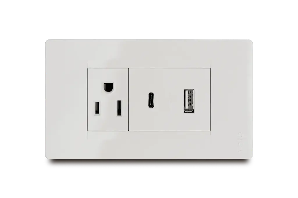 TOMA MIXTO TOMA+2 USB A+C BL. PREMIUM