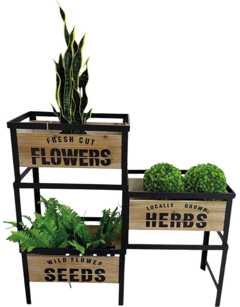 Macetero Metalico - 97x30x32cm