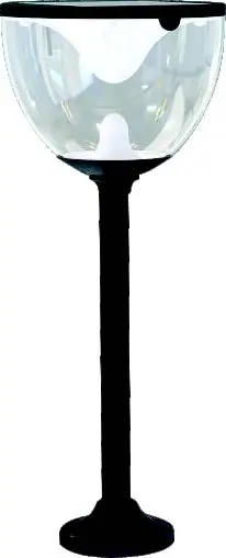 Farol Piso/Estaca Solar Led 60X19Cm 4W Cabeza Oval.3Tonos/ Luz Pvc+Al