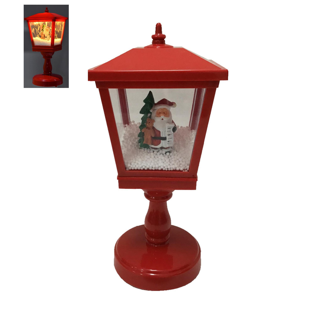 FAROL NAVIDAD - MEDIDAS: 13.8X13.8X32CM