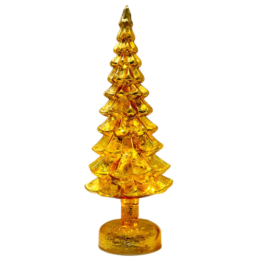 ARBOL DE NAVIDAD C/LUZ - MEDIDAS: 12.60X12.60X33CM