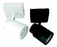 Spot Gu10 1L Movil Con Base Blanco Moderno
