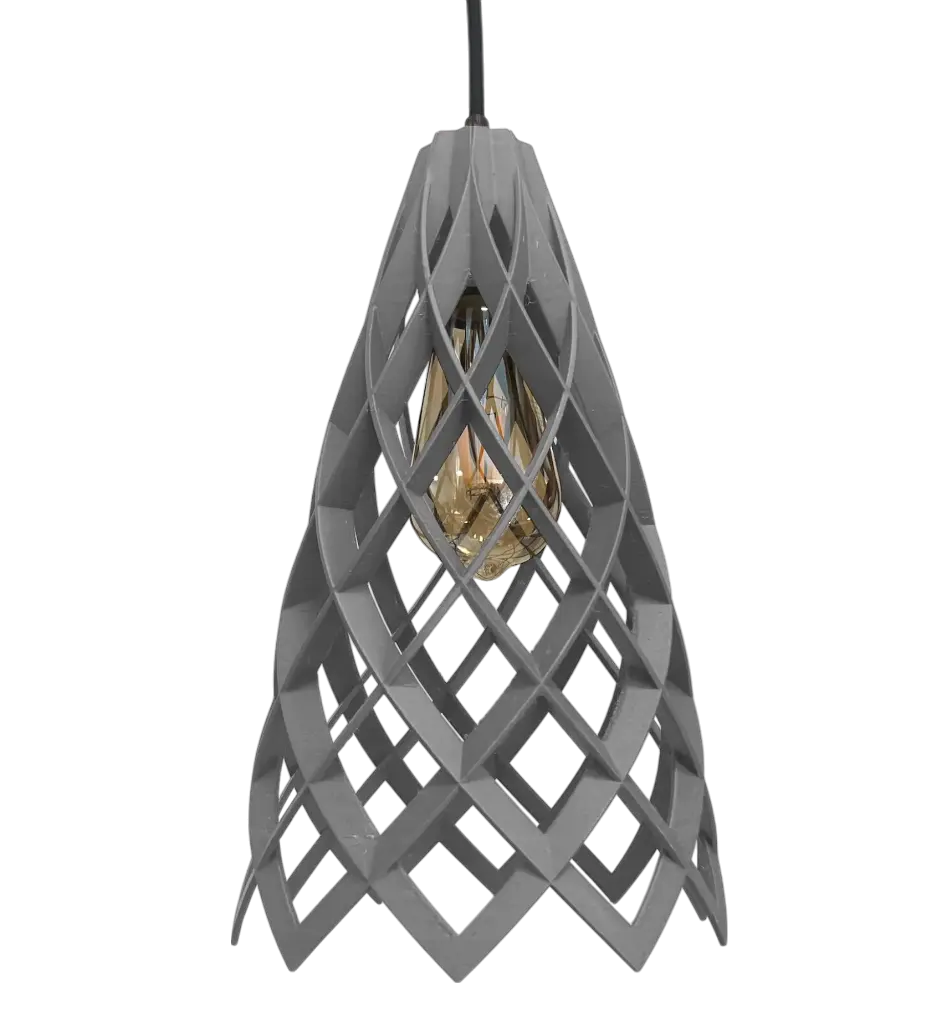 Lámpara Colgante Kratos 1 luz E27 Altura Regulable, 19x33cm