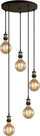 Lamp. Colg. Boquilla 5E27 Br