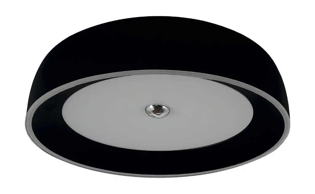 Lamp. Colg. Led T/Plafon 3 Tonos 30W Negro+Blanco