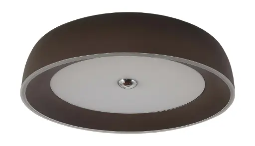 [200152] Lamp. Colg. Led T/Plafon 3 Tonos/L D52Cm 52W Negro+Blanco