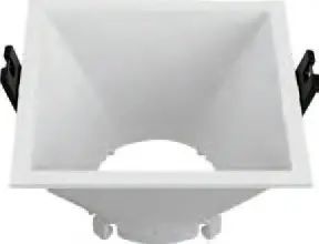 [011027] O.B. Fijo Gu10 Produndo Cuadrado 94X94Mm Plastico Blanco