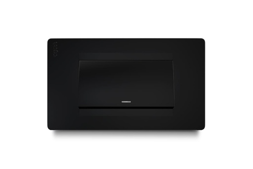 [PRE30197] Interruptor Simple Ancho Negro Veto Premium