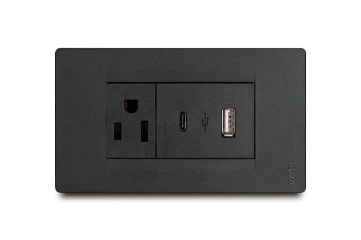 [PRE30708] TOMA MIXTO TOMA+2 USB A+C NG. PREMIUM