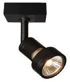 [032321] Spot 1L Moderno Aluminio Negro GU10