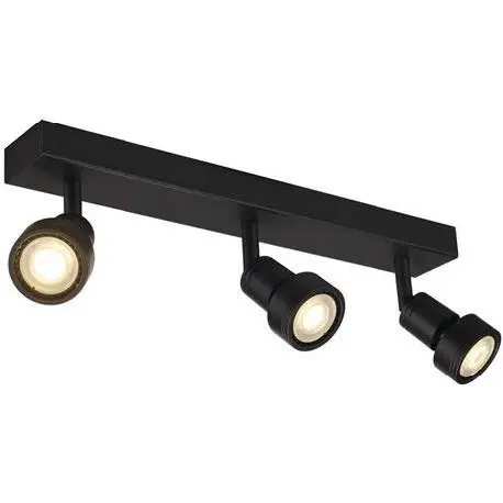[032325] Spot 3L Moderno Aluminio Negro GU10