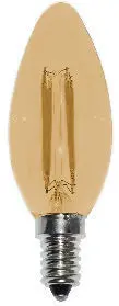 [430200] Foco LED Tipo Vela E27 Dimerizable 3000k Ambar