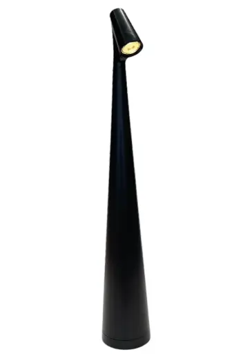 [6980000007480] Lámpara LED Táctil Negra 3 Colores - 35cm
