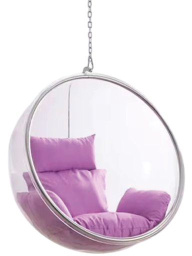 [6980000007190] Silla Colgante de Acrílico - 106X65CM