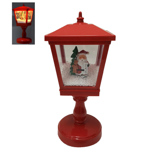 [7450112284059] FAROL NAVIDAD - MEDIDAS: 13.8X13.8X32CM