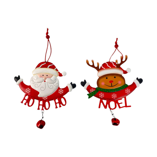 [7450119930775] SANTA RENO COLGANTE SURTIDO - MEDIDAS: 17.5X2.5X14.2CM