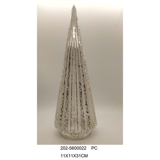 [7450209200733] ARBOL DE NAVIDAD C/LUZ - MEDIDAS: 11X11X31CM