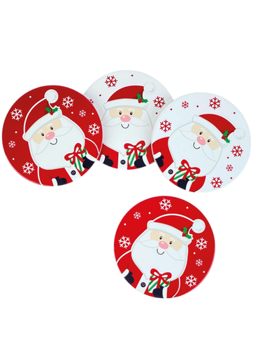 [7450209202249] JGO. PORTAVASOS 4PZ - MEDIDAS: 10.7X10.7X0.8CM