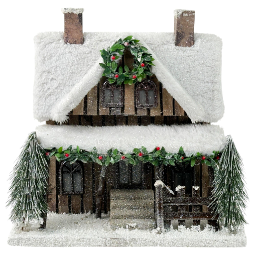 [7450209307180] CASA NAVIDAD C/LUZ - MEDIDAS: 31X23.5X30.5CM
