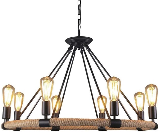 [180028] Lamp. Colg. 8L E27 Soga T/Candelabro (D800Cm)